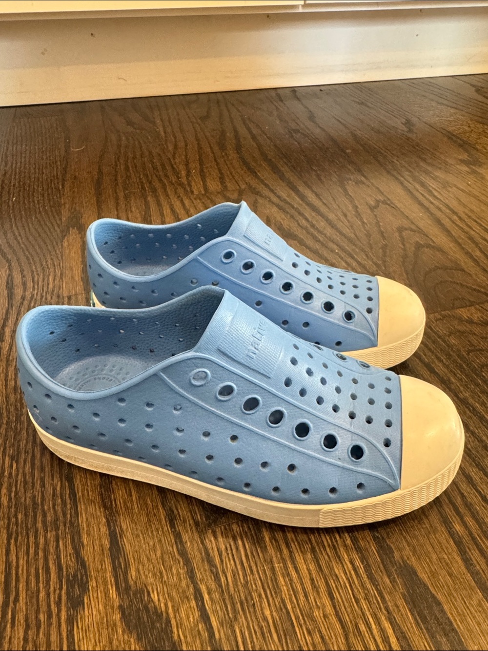 Native Jefferson Kids Light Blue Slip-On Shoes
